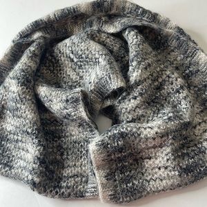 BCBGeneration Winter Infinity Scarf Gray Black